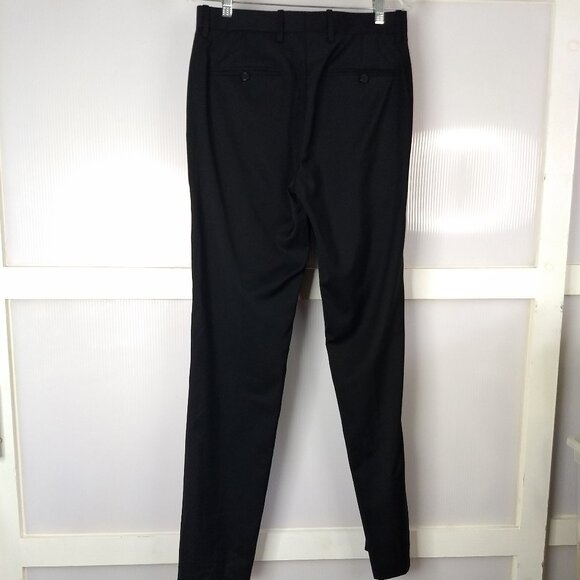 Helmut Lang Wool Seatbelt Pants Trousers Black With Pink Stripe Size 30 Modern - Picture 4 of 12